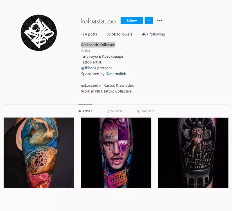 Aleksandr kolbasov - worlds best tattoo artist