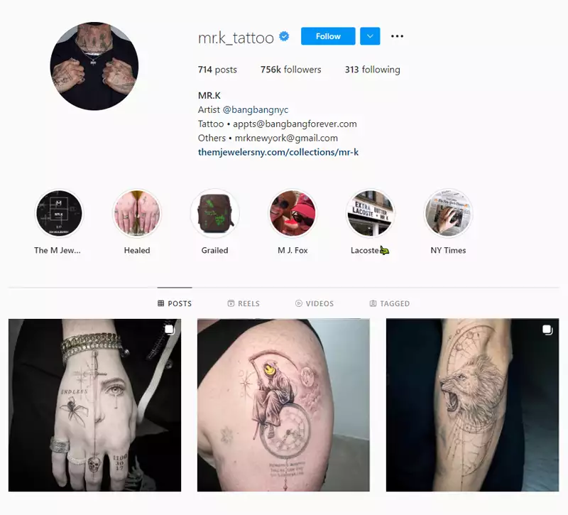 MR.K - worlds best tattoo artist