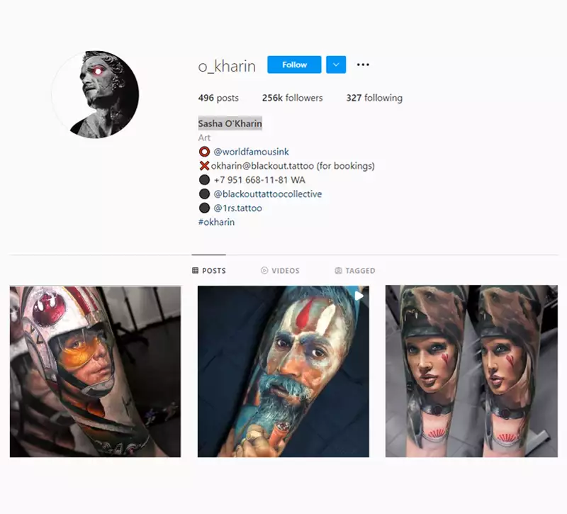 Sasha okharin - worlds best tattoo artist