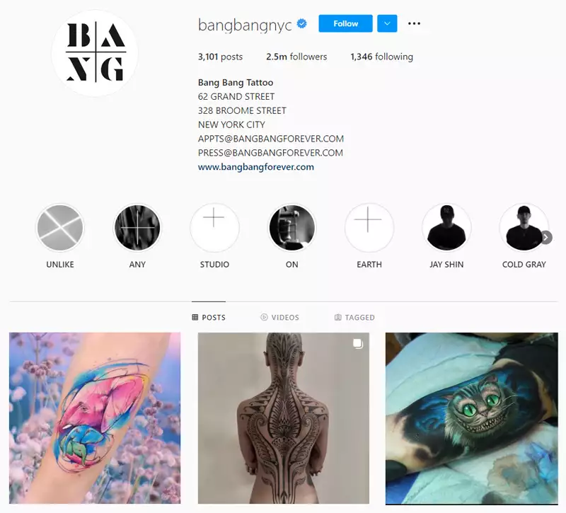 bang bang - worlds best tattoo artist